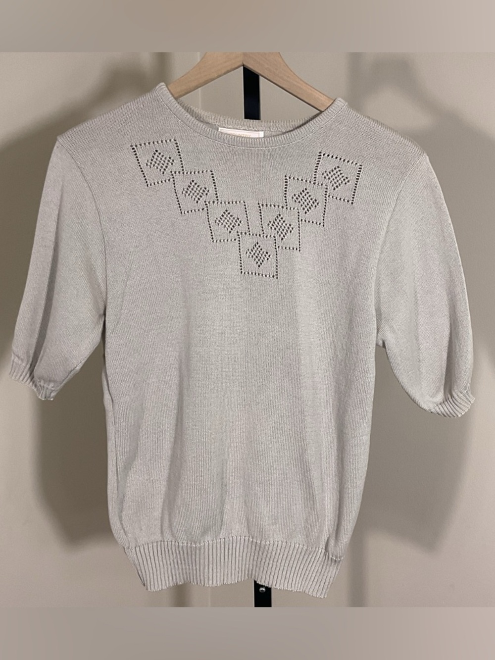 Pendleton Vintage Cotton Sweater Minimalist Cottagecore USA Knit Women M